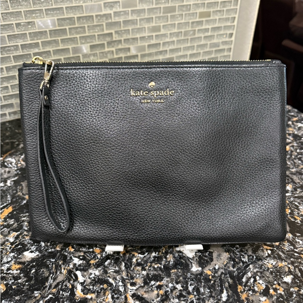 Kate Spade Large Leather Clutch/Wristlet